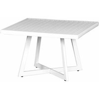 Alexis Lounge Tisch 70x70cm Aluminium matt-weiß Gartentisch Tresentisch Bartisch von SIENA GARDEN