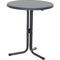 Bistrotisch ø 60 cm, anthrazit 3-Bein-Gestell, Platte Punti von SIENA GARDEN