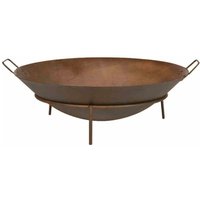 Siena Garden - Feuerschale Rusty ø 70 cm Eisen rostbraun, mit Griffen von SIENA GARDEN