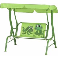 Siena Garden - Froggy Kinderschaukel Gestell Stahl grün, Fläche 100% Polyester grün, 75x115x118 cm von SIENA GARDEN
