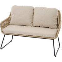 SIENA GARDEN Dining-Lounge »KANSAS«, BxHxL: 130 x 85,5 x 70 cm - grau von SIENA GARDEN