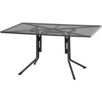 SIENA GARDEN Dining-Tisch »Elda«, LxBxH: 140 x 90 x 71 cm, Stahl, rechteckig, matt-anthrazit - grau von SIENA GARDEN