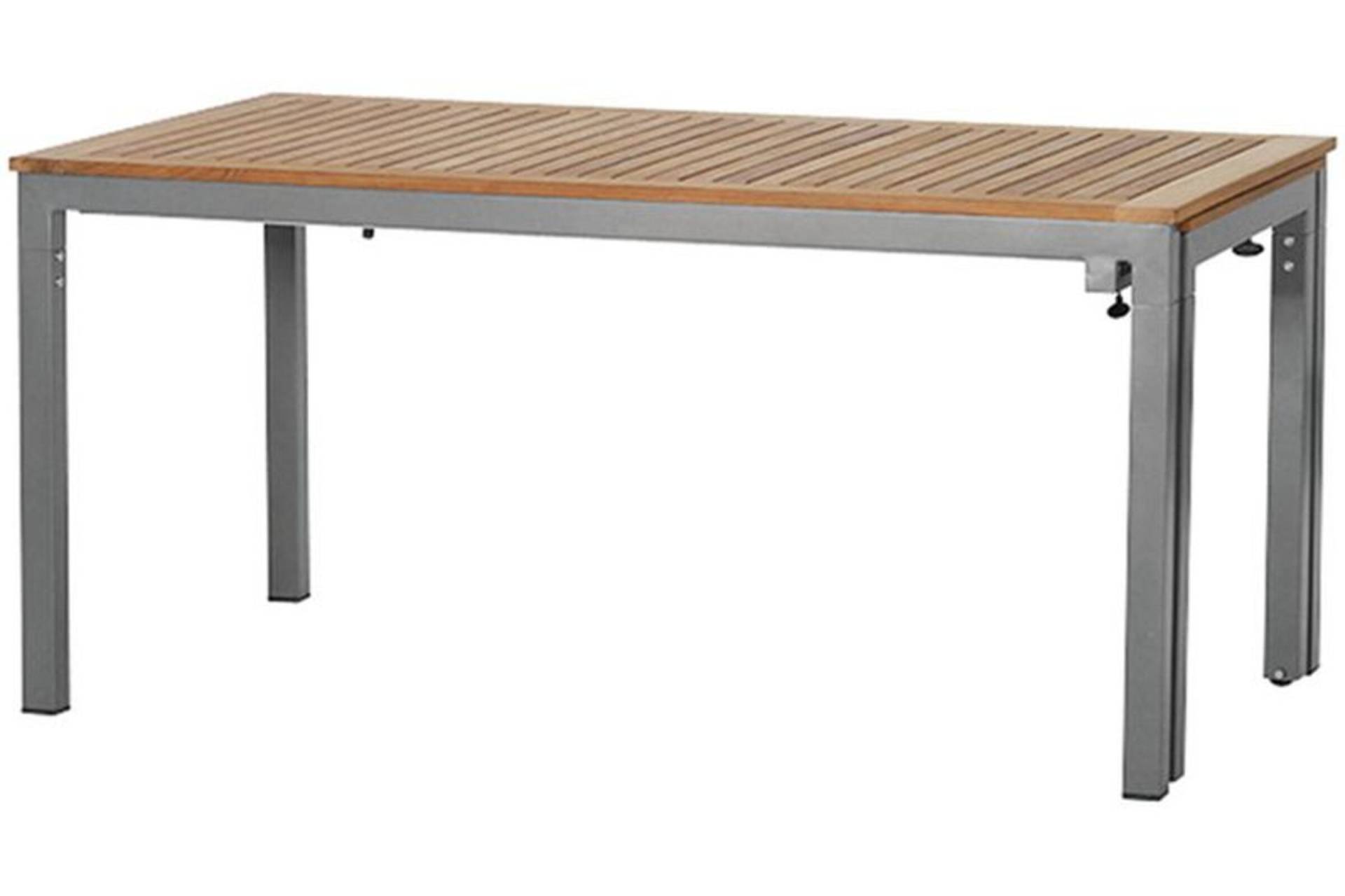 SIENA GARDEN Geneva Esstisch, Alu / FSC Teak, 160/260 x 90 cm, 10 Personen von Siena Garden