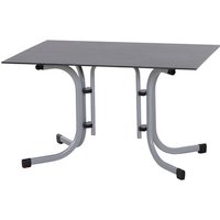 SIENA GARDEN Klapptisch »Sola«, BxHxL: 80 x 70 x 120 cm, Tischplatte: HPL-Platte - silberfarben von SIENA GARDEN