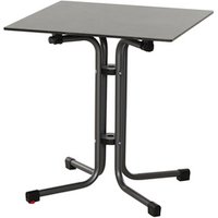 SIENA GARDEN Klapptisch »Sola«, LxBxH: 65 x 65 x 71 cm, HPL, quadratisch, dark stone - grau von SIENA GARDEN