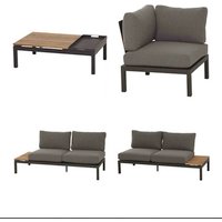 SIENA GARDEN Loungeset »Alvida«, 4er-Set, Aluminium - grau von SIENA GARDEN