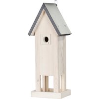 SIENA GARDEN Nistkasten »Nesting box Pastel Line«, Kiefernholz, creme, Spitzdach - beige von SIENA GARDEN