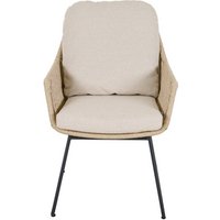 SIENA GARDEN Sessel »KANSAS«, BxHxL: 61 x 85,5 x 70 cm, max. Belastung: 110 kg - beige von SIENA GARDEN