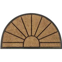 Siena Garden 1711441077 Gummifußmatte Sonne Fußmatte (L x B) 45cm x 75cm Schwarz, Beige von SIENA GARDEN