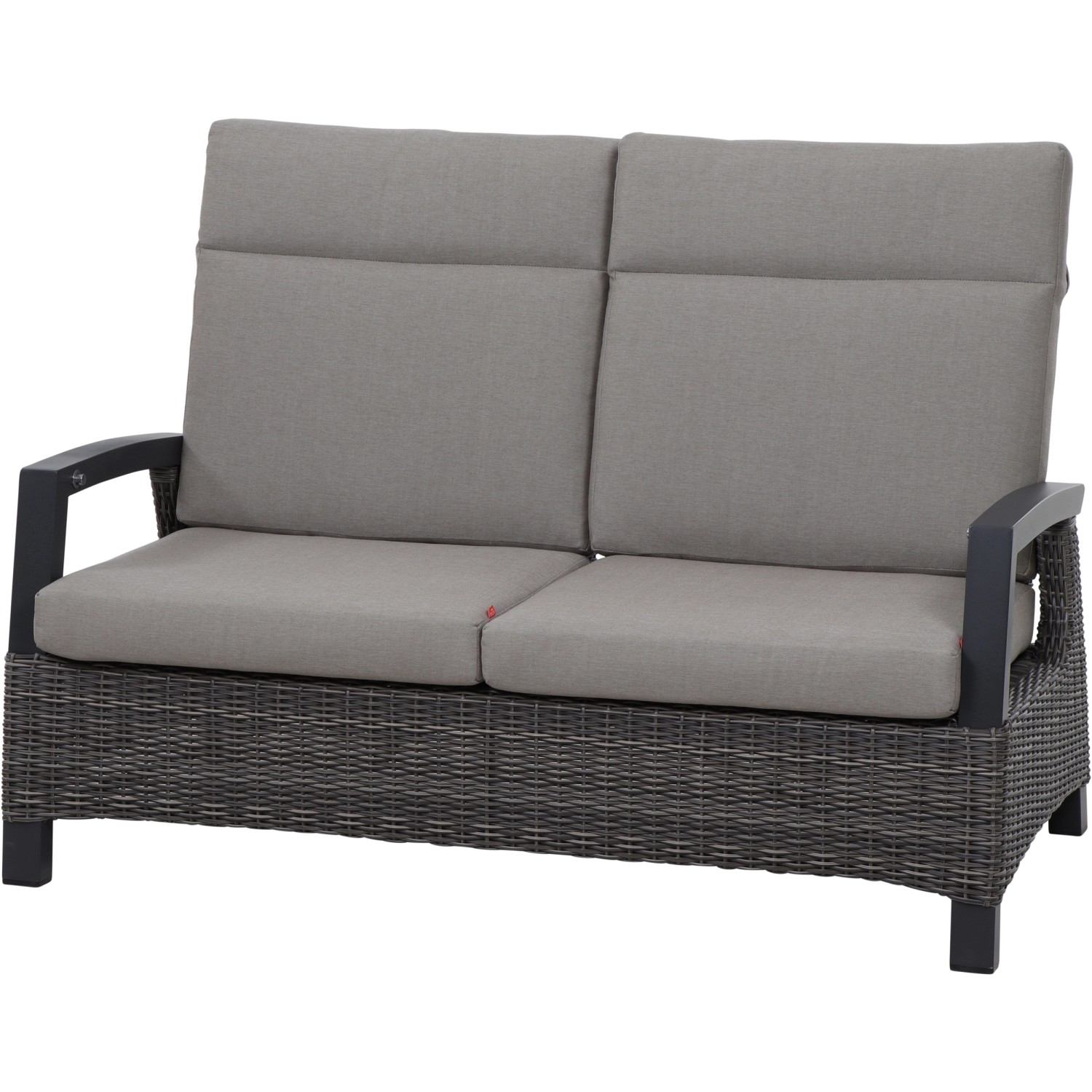 Siena Garden 2er Sofa Corido Charcoalgrey 83 cm x 146 cm x 101 cm von SIENA GARDEN