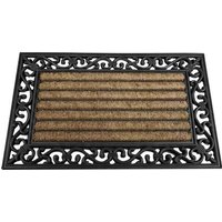 Siena Garden 3691441076 Gummimatte Impalla Fußmatte (L x B) 75cm x 45cm Schwarz, Beige von SIENA GARDEN