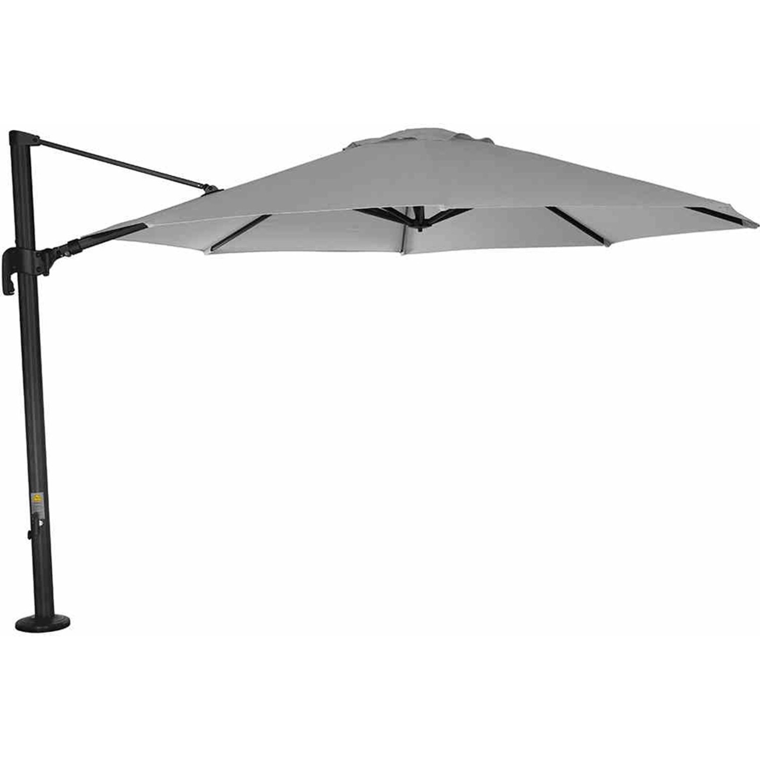 Siena Garden Ampelschirm Alphawing N+ Ø 350 cm x 259 cm Grau von SIENA GARDEN