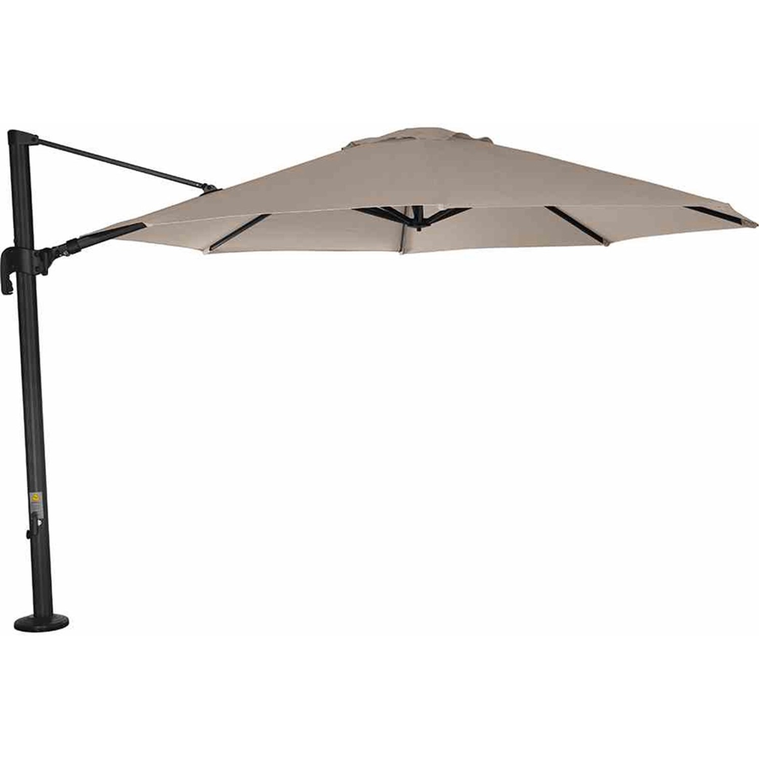 Siena Garden Ampelschirm Alphawing N+ Ø 350 cm x 259 cm Taupe von SIENA GARDEN