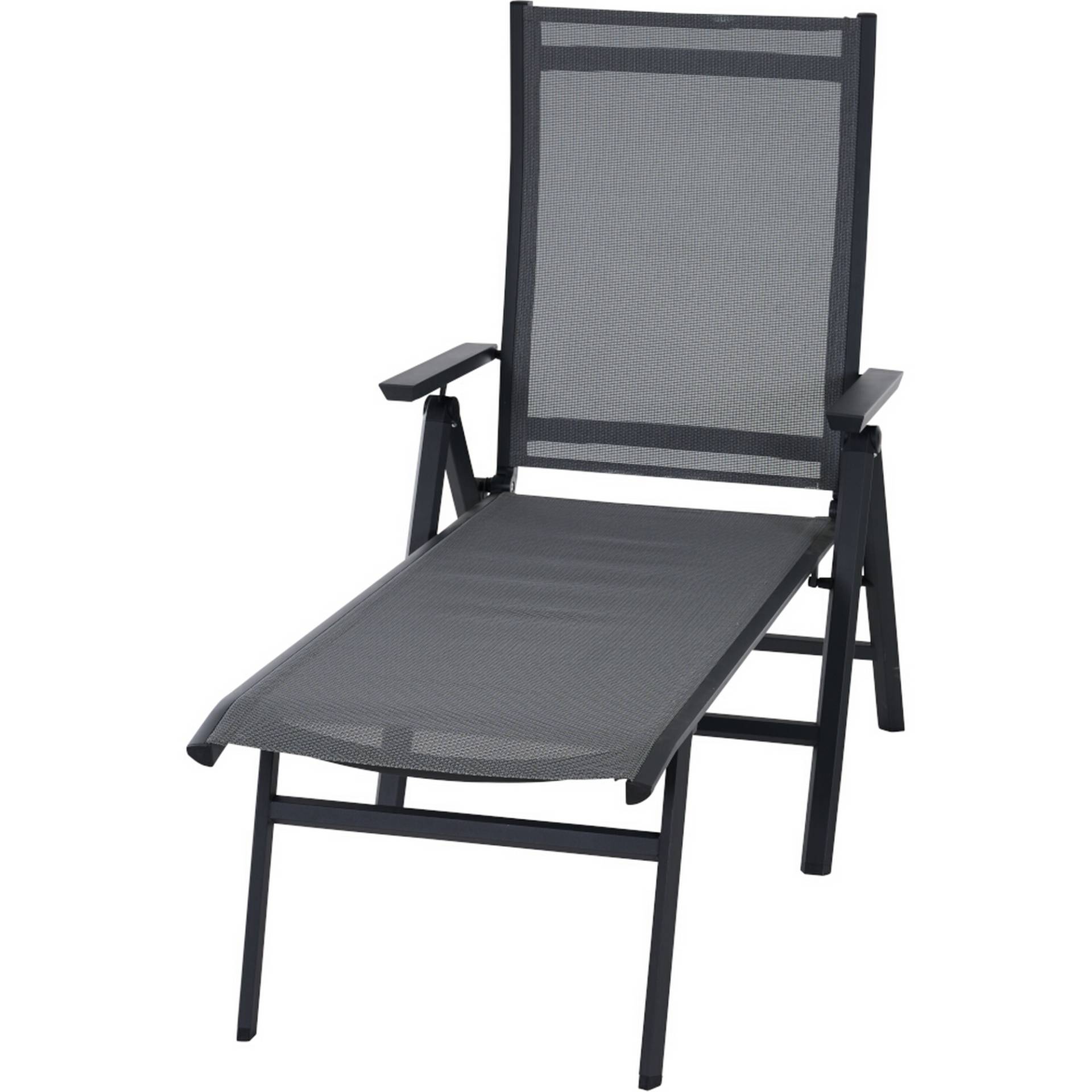 Siena Garden Klappliege 'Tauro' anthrazit/matt 55,5 x 113 x 182,5 cm von SIENA GARDEN