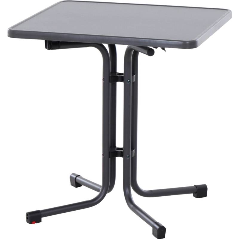 Siena Garden Klapptisch Paco Quadratisch Anthrazit/Matt 70 cm x 70 cm von SIENA GARDEN