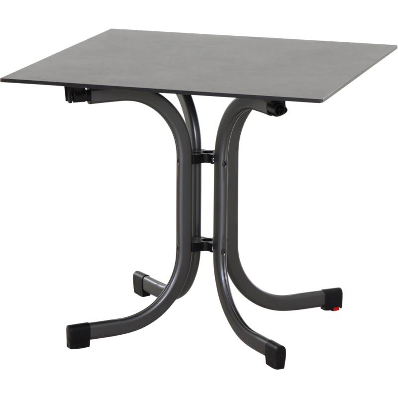 Siena Garden Klapptisch Sola Quadratisch Anthrazit 80 cm x 80 cm von SIENA GARDEN