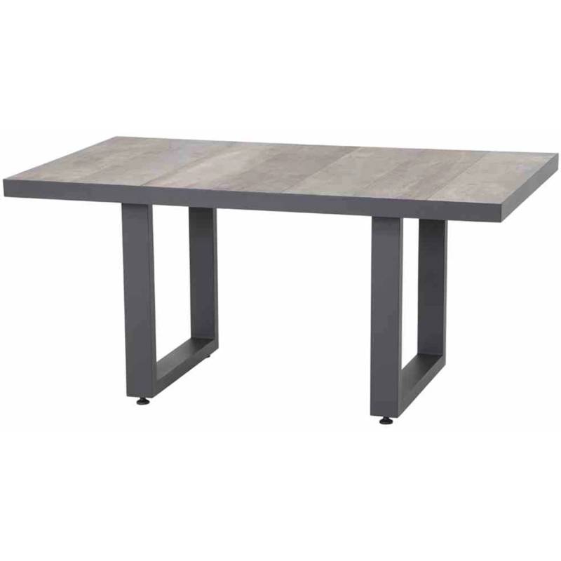 Siena Garden Gartentisch Corido Rechteckig Anthrazit/Matt 140 cm x 85 cm von SIENA GARDEN