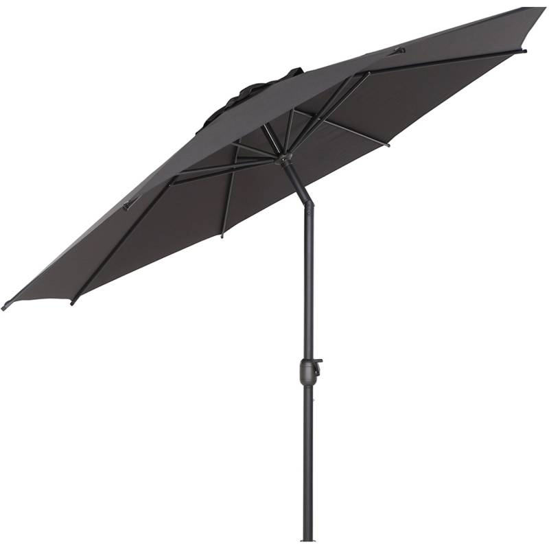 Siena Garden Marktschirm Ø 300 cm Anthrazit mit Kurbelmechanik von SIENA GARDEN