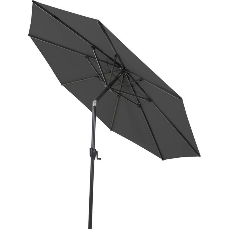 Siena Garden Mittelstockschirm 'Cedro' anthrazit/meliert Ø 300 cm von SIENA GARDEN