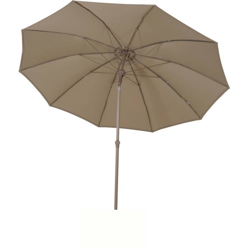 Siena Garden Mittelstockschirm 'Paolo Push' taupe Ø 270 cm von SIENA GARDEN