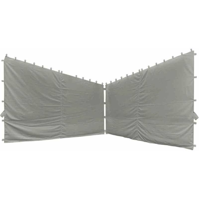 Siena Garden Seitenteile 2er Set zu Pavillon Berlino 400 cm x 197 cm Grau von SIENA GARDEN