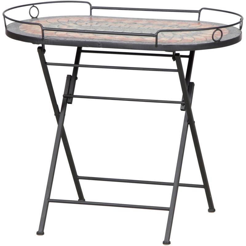 Siena Garden Gartentisch Prato Rechteckig Schwarz 67,5 cm x 41 cm von SIENA GARDEN