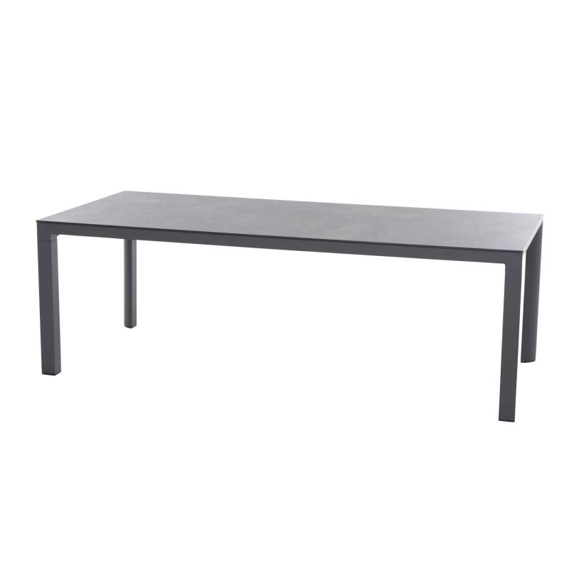Siena Garden Gartentisch Silva Rechteckig Titan 100 cm x 220 cm von SIENA GARDEN