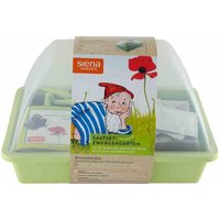 Siena Garden - Zimmergewächshaus-Set 'Zwergengarten', pastellgrün, 29 x 19 x 19 cm mit Abdeckhaube / Belüftungsschieber / Mini-Schaufel & Rechen / 3 von SIENA GARDEN