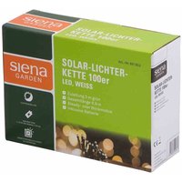 Solar-Lichterkette 100er, LED weiß Gesamtlänge: 9,9 m, Zuleitung: 3 m grün, Abstand zwischen den Leuchten 7 cm von SIENA GARDEN