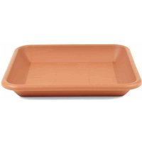 Untersetzer 28 x 28 cm, terracotta zu Topf Quadro 33 x 33 cm von SIENA GARDEN