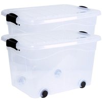 Aufbewahrungsbox Anzio 40 l 2er-Set mit Rollen Aufbewahrungsbox Anzio 40 l 2er-Set mit Rollen von SIENA HOME