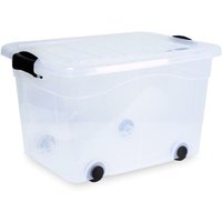 Aufbewahrungsbox Anzio 60 l mit Rollen + Deckel von SIENA HOME