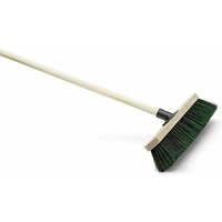 Siena Home - Gartenbesen- und Terrassenbesen schwarz/grün 40 cm eingestielt mit Power-Stick-Halter von SIENA HOME