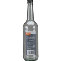 Gradhalsflasche "Cucinare" 700 ml rund, Verschraubung schwarz Gradhalsflasche "Cucinare" 700 ml rund, Verschraubung schwarz von SIENA HOME