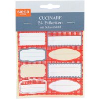 Haftetiketten "Cucinare" 24 Stück selbstklebend Haftetiketten "Cucinare" 24 Stück selbstklebend von SIENA HOME