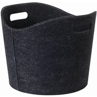 Siena Home - Filz-Kaminholztasche grau ø 390 x h 310 mm von SIENA HOME