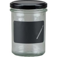 Siena Home - Sturz-Glas Cucinare 230 ml mit Kreidefeld zum Beschriften von SIENA HOME