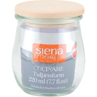 Siena Home - Tulpe-Glas Cucinare hd 220 ml Weck-Glas, Buchenholz von SIENA HOME