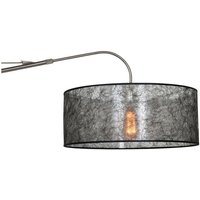 Sienna Elegant Classy Wandleuchte mit Schirm aus gebürstetem Stahl von SIENNA LIGHTING