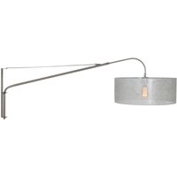 Sienna Lighting - Sienna Elegant Classy Wandleuchte mit Schirm aus gebürstetem Stahl von SIENNA LIGHTING