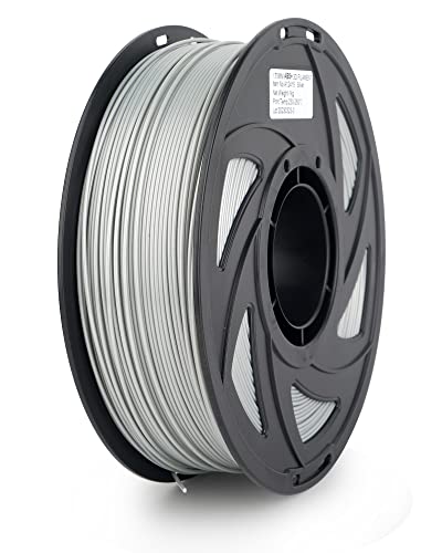 S SIENOC ABS Filament 1,75mm 3D Drucker ABS Filament 3D Drucker Filament Silber 1KG (ABS Silber) von S SIENOC