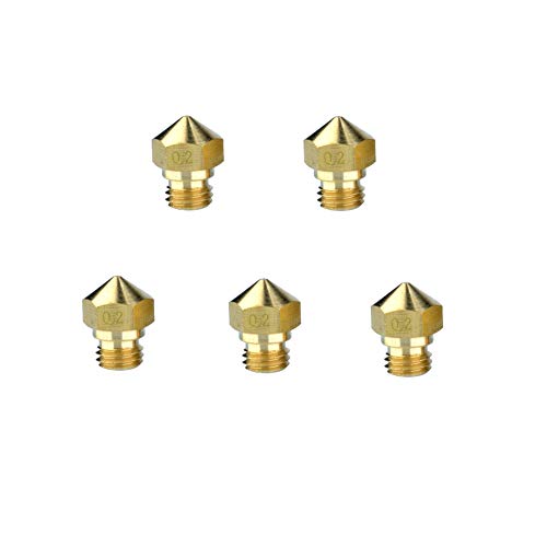 S SIENOC 3D Drucker Extruder Düse Druckkopf kompatibel für M7 MK10 Makerbot 1,75 mm (0,2mm, 5 Stück) von S SIENOC