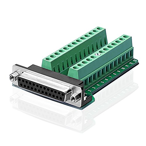 SIENOC D-Sub DB25-M2 Buchse 25Pin Stecker Breakout zu PCB Board Terminals Adapter Steckverbinder von SIENOC