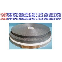 Jalousienband, 18 mm x 50 m, graue Rolle - Sifer Jalousienband, 18 mm x 50 m, graue Rolle - Sifer von SIFER
