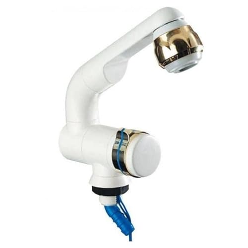 Wasserhahn mit Mikroschalter, Weiß Gold, für Wohnmobile und Wohnwagen von SIFI