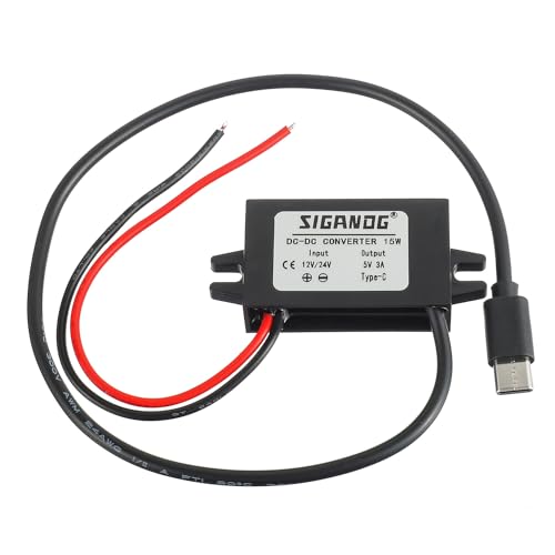 SIGANDG 8V-32V zu 5V Spannungs-wandler USB Type-C DC-DC 12V/24V auf 5V 3A Spannungs-wandler Step-down Ladegerät Volt Lade-regler SIGANDG 8V-32V zu 5V Spannungs-wandler USB Type-C DC-DC 12V/24V auf 5V 3A Spannungs-wandler Step-down Ladegerät Volt Lade-regler von SIGANDG