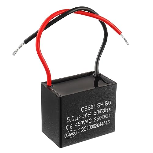 SIGANDG CBB61 5uF 450V AC 50/60 Hz Klimaanlage Lüfter Motor Laufkondensator (2er Pack) von SIGANDG