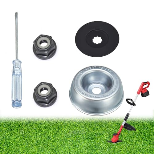 SIGANDG Freischneider Zubehör Ersatzteile für Motorsense Zubehör für Stihl FS56 FS56R FS65 FS74 FS76 FS80 Freischneider Kit Metallgetriebe Klinge Mutter Set(5 Stück) von SIGANDG