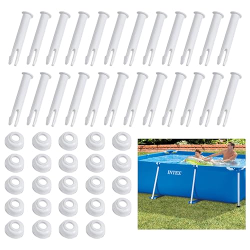 SIGANDG Intex Pool Ersatzteile, Stift Splint Pin Pool, Pools Replacement Ersatzteile, 6cm/2.36in Länge Ersatzteile Frame Pools, Stifte und Dichtungen Geeignet für Rahmenschwimmbäder (10 Stück) von SIGANDG