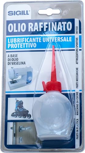 Sigill - Raffiniertes Öl, Flasche 50 ml in Blisterverpackung, universelles Schmiermittel, hohe Gleitfähigkeit, reduziert Reibung, ideal für Getriebe, Schlösser und Werkzeuge von SIGILL
